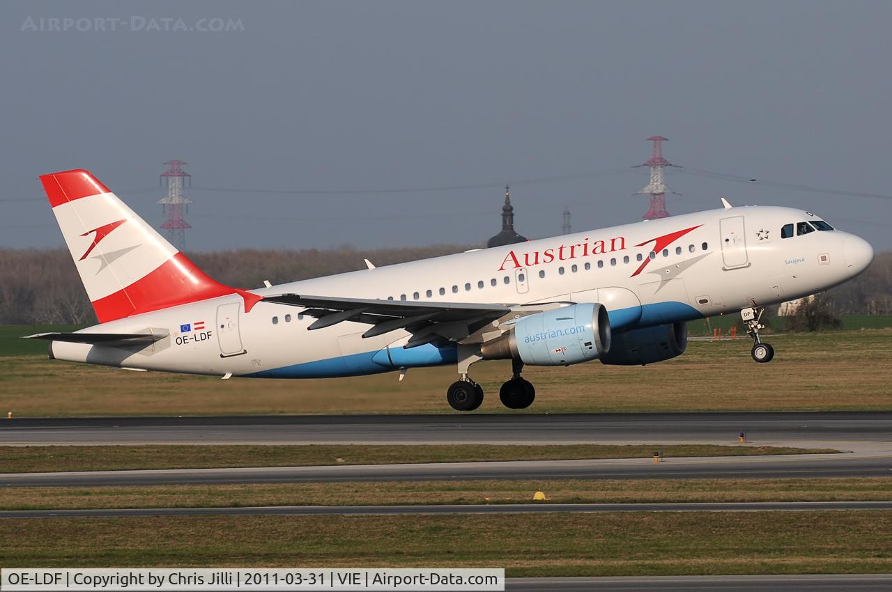OE-LDF, 2005 Airbus A319-112 C/N 2547, Austrian Airlines