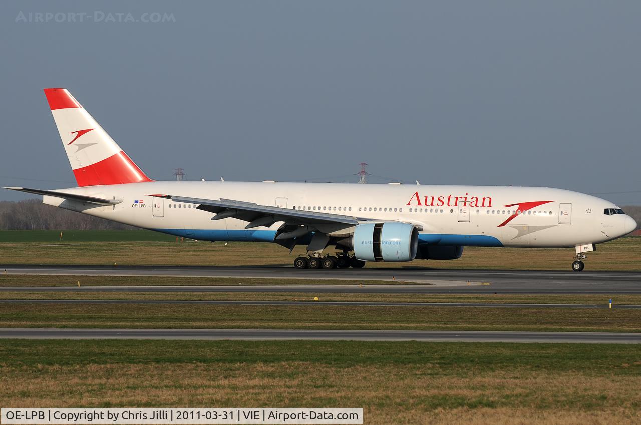 OE-LPB, 1998 Boeing 777-2Z9/ER C/N 28699, Austrian Airlines