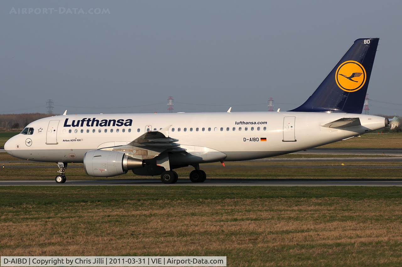 D-AIBD, 2010 Airbus A319-112 C/N 4455, Lufthansa