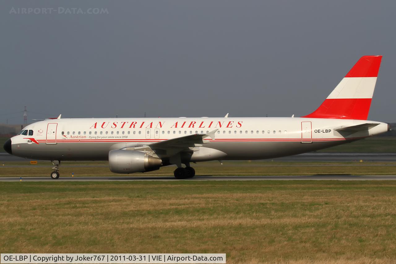 OE-LBP, 1998 Airbus A320-214 C/N 797, Austrian Airlines