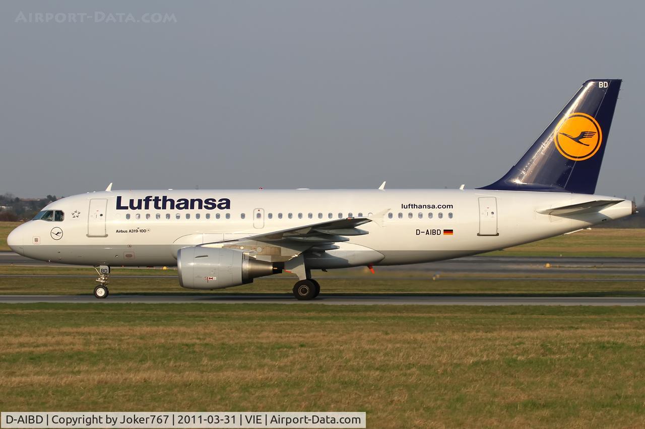 D-AIBD, 2010 Airbus A319-112 C/N 4455, Lufthansa