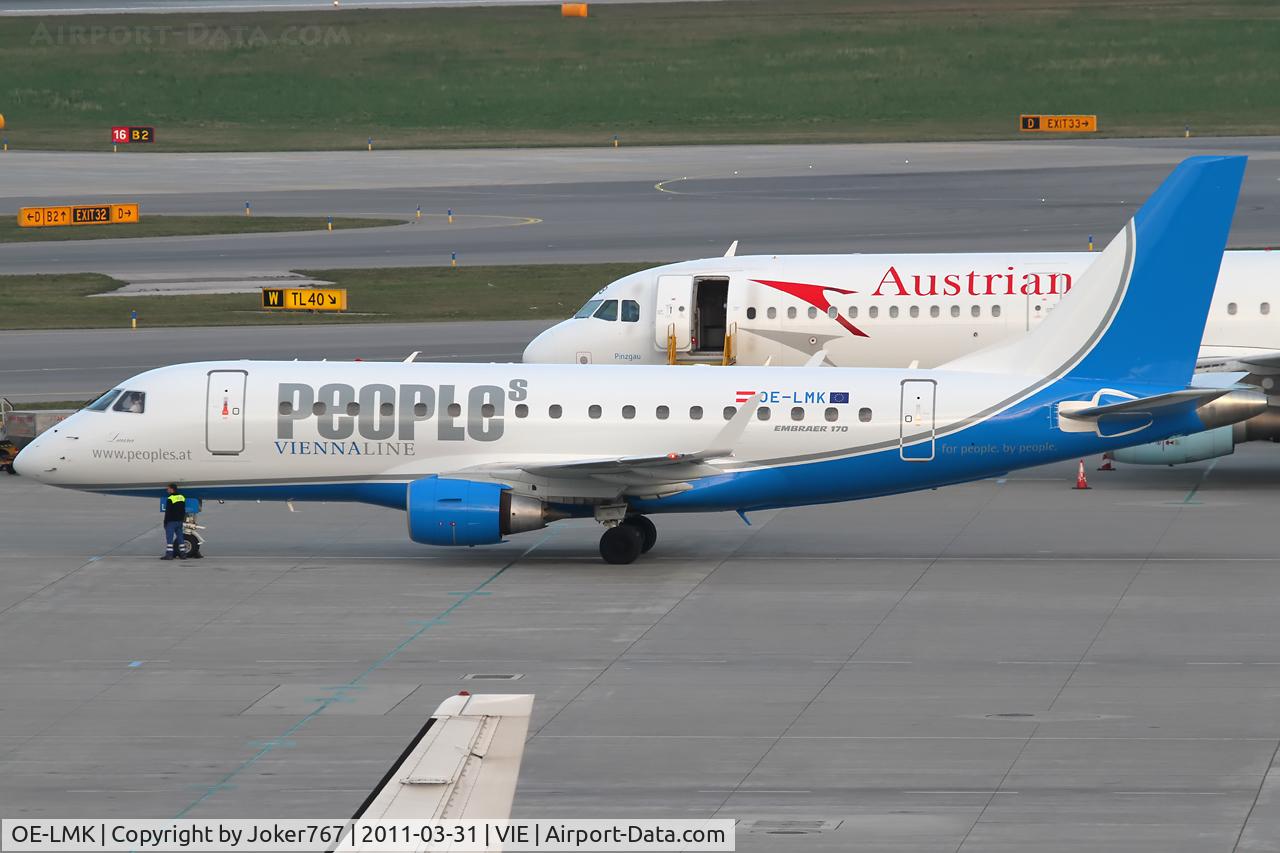 OE-LMK, 2006 Embraer 170LR (ERJ-170-100LR) C/N 17000150, People's Viennaline