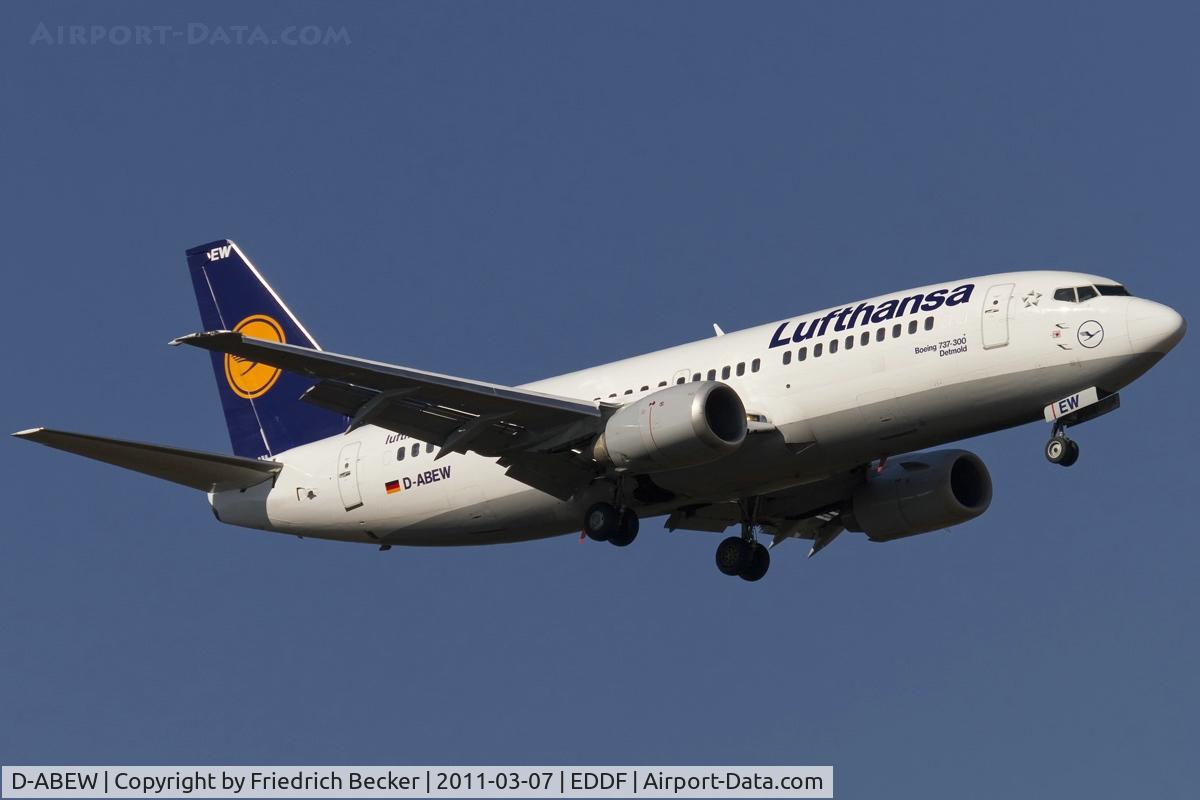 D-ABEW, 1995 Boeing 737-330 C/N 27905, on final