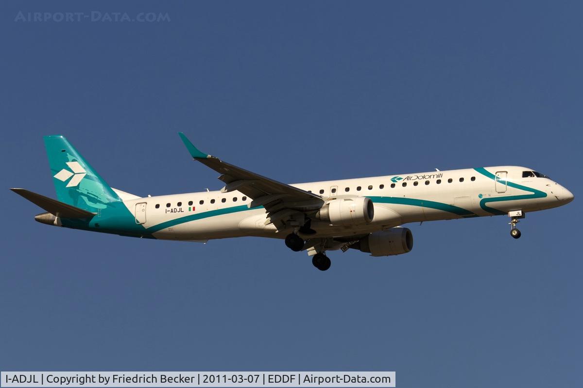 I-ADJL, 2009 Embraer 195LR (ERJ-190-200LR) C/N 19000256, on final