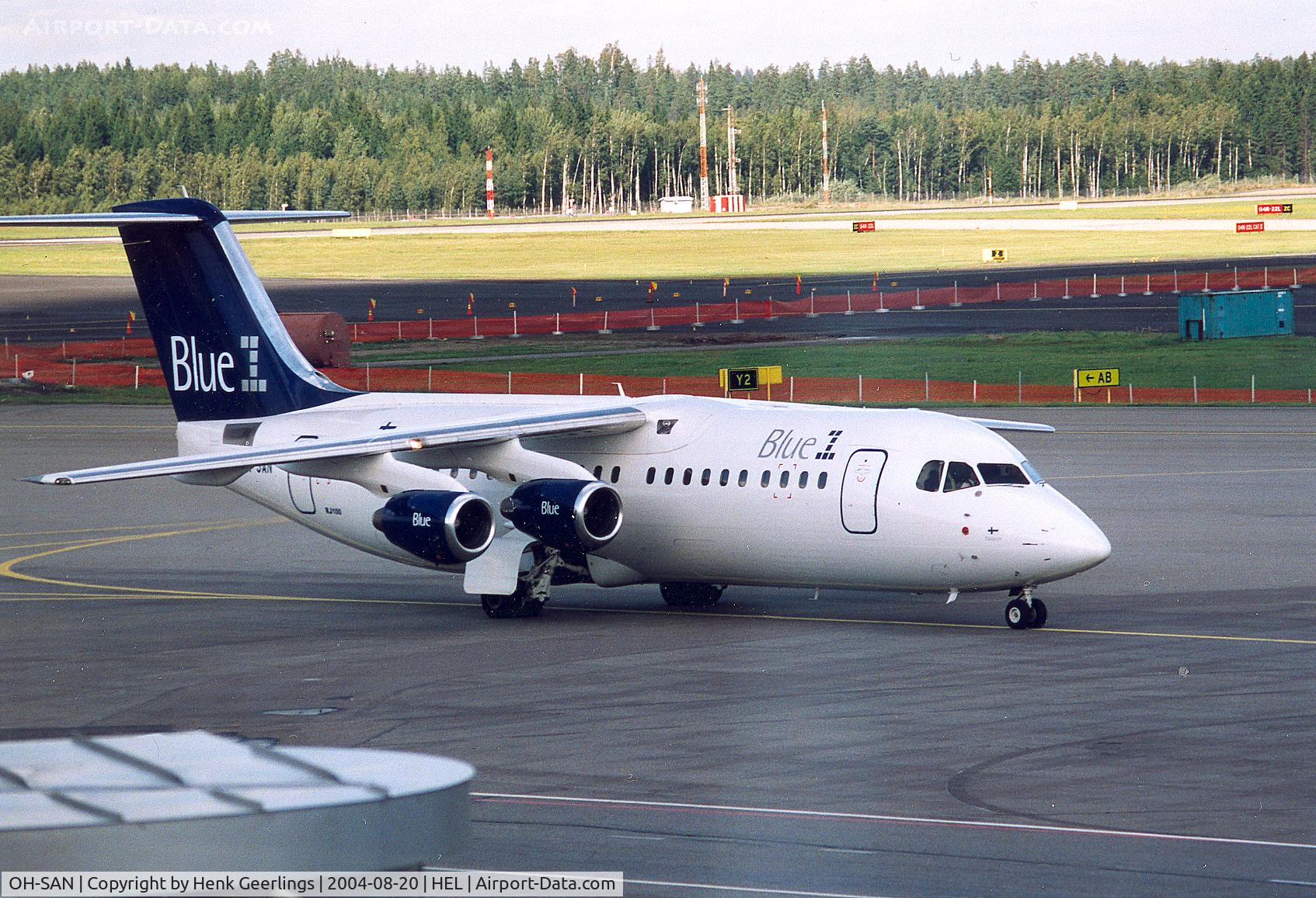 OH-SAN, 2002 British Aerospace Avro 146-RJ100 C/N E3387, Blue 1 , Helsinki