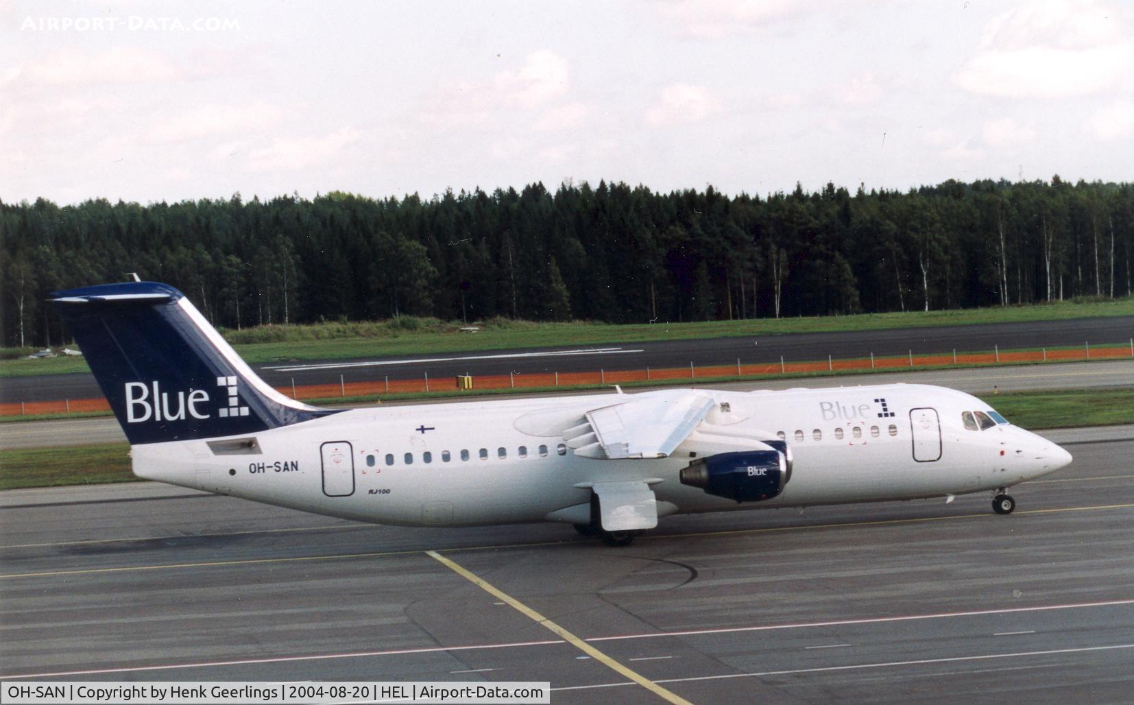OH-SAN, 2002 British Aerospace Avro 146-RJ100 C/N E3387, Blue 1