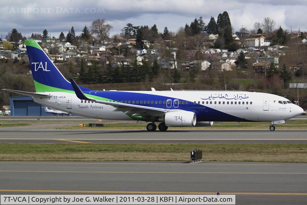 7T-VCA, 2011 Boeing 737-8ZQ C/N 40884, First 737-800 for Tassili Airlines