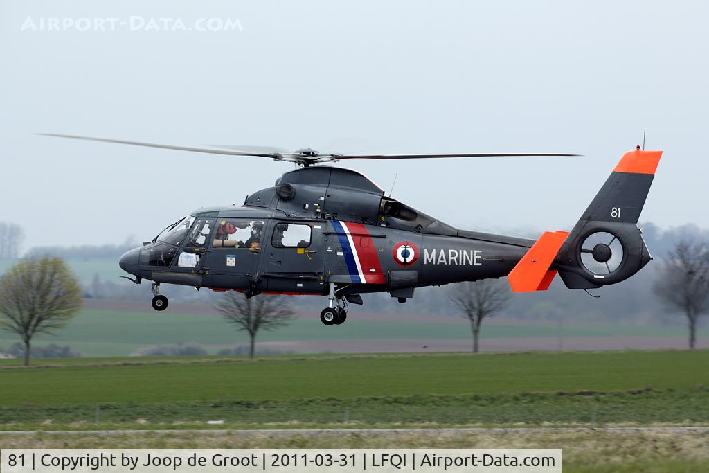 81, Aerospatiale AS-365N Dauphin C/N 6081, Rarely seen SAR Dauphin of the French Navy.