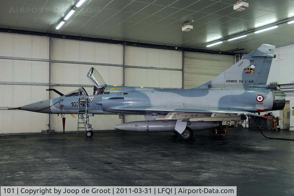 101, Dassault Mirage 2000C C/N 363, in the maintenance hangar
