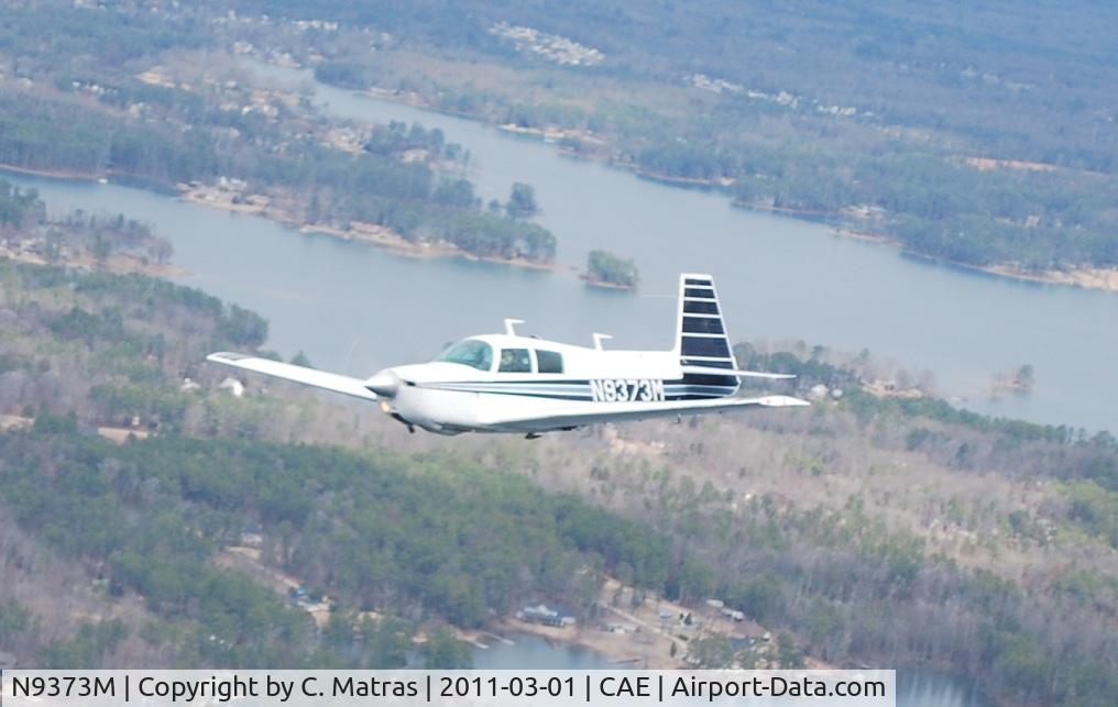 N9373M, 1966 Mooney M20E C/N 1305, Over Lake Murray, Columbia SC