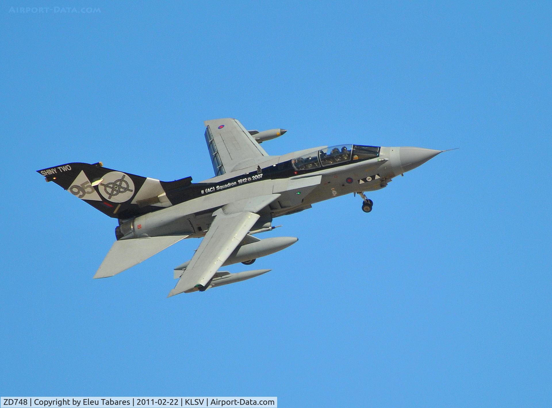 ZD748, 1984 Panavia Tornado GR.4 C/N 382/BS129/3176, Taken during the Red Flag Exercise at Nellis Air Force Base, Nevada.