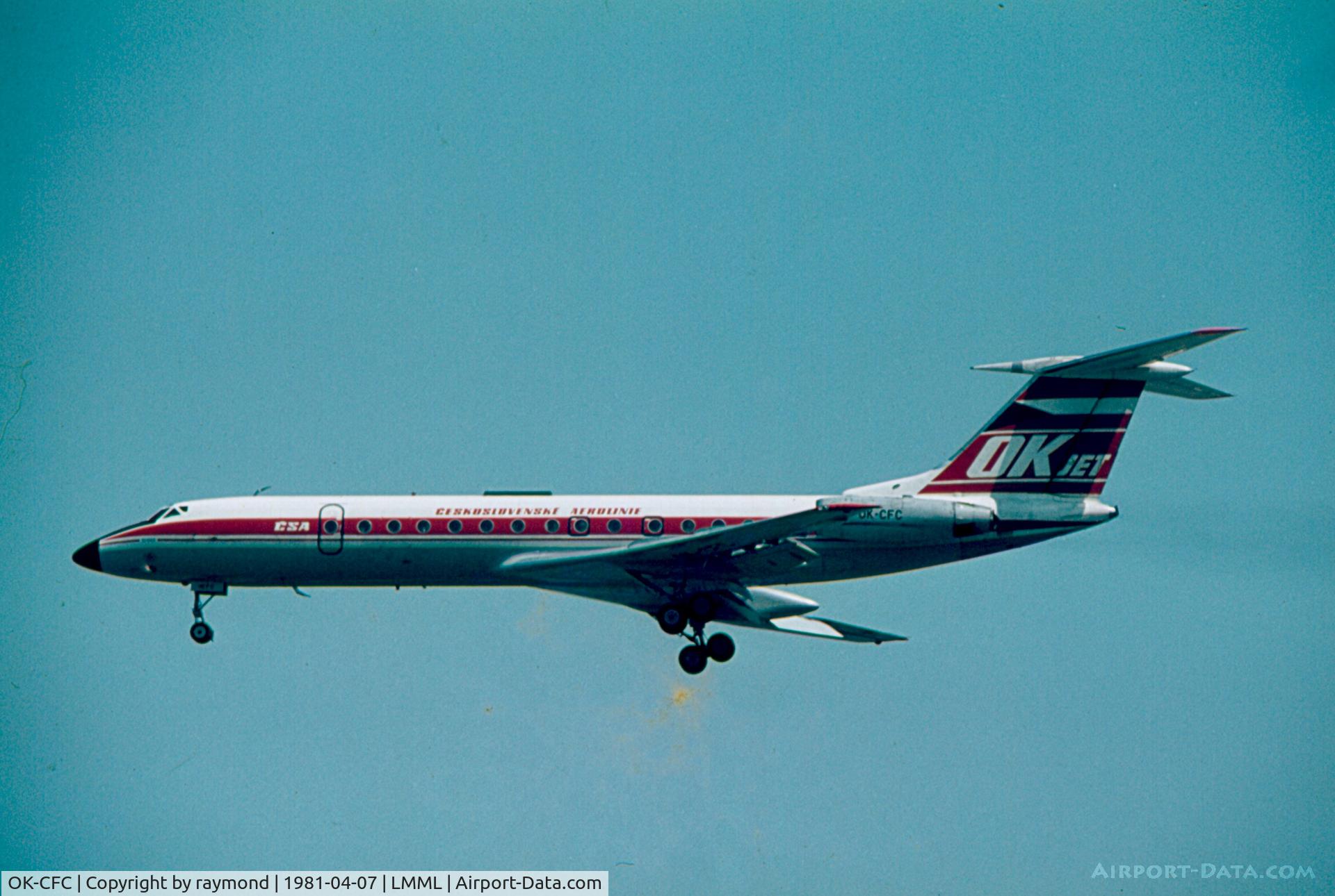 OK-CFC, 1972 Tupolev Tu-134A C/N 2351504, Tu134 OK-CFC CSA
