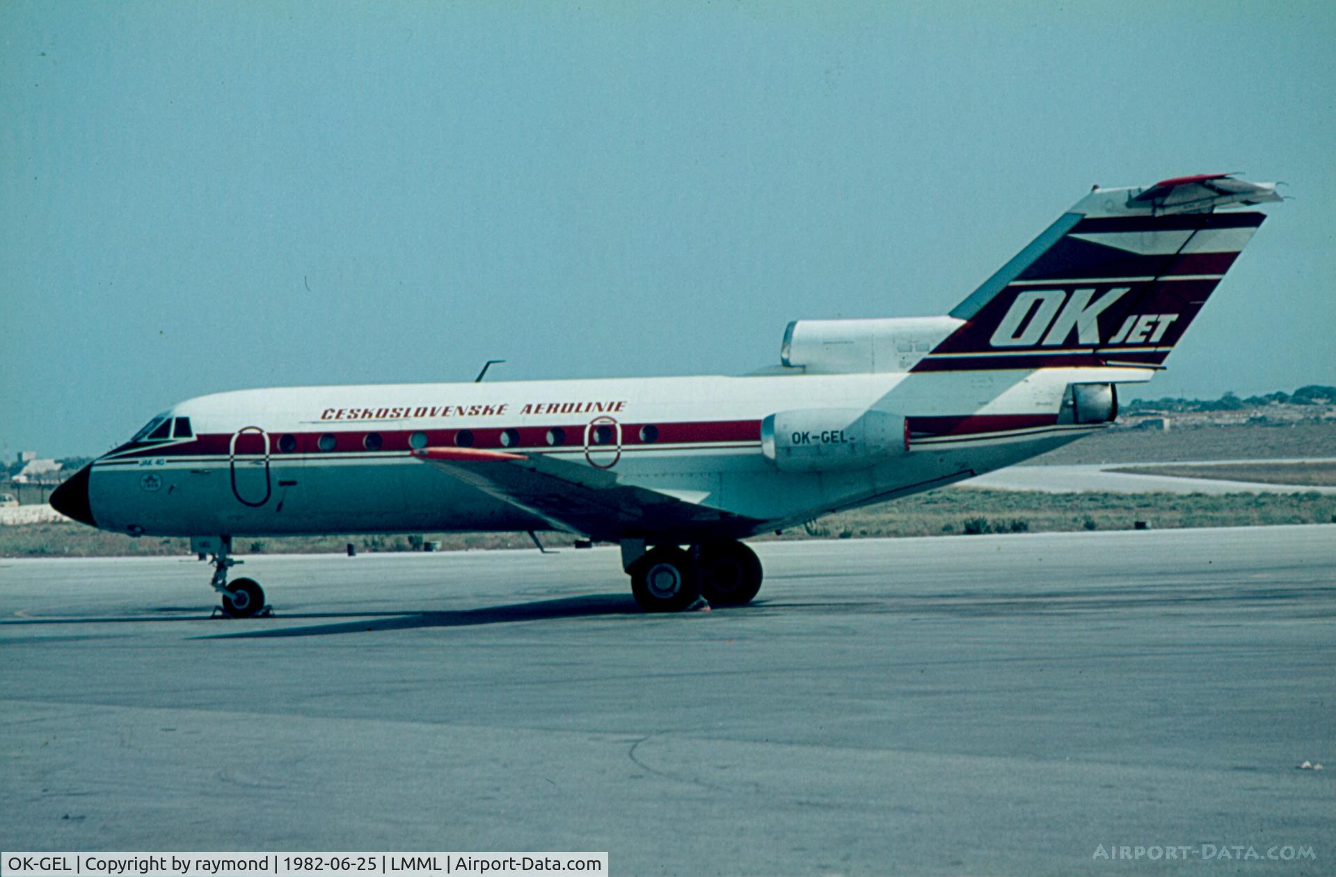 OK-GEL, 1976 Yakovlev Yak-40K C/N 9640651, Yak40 OK-GEL CSA