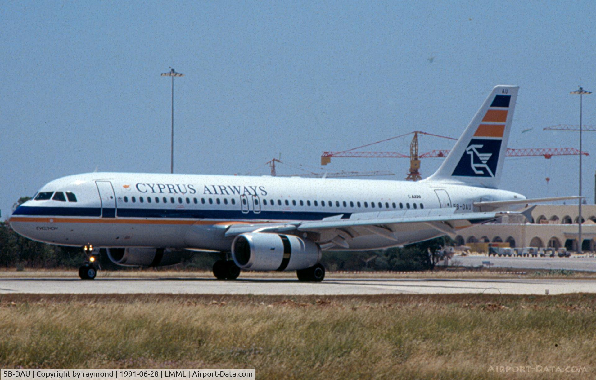5B-DAU, 1988 Airbus A320-231 C/N 035, A320 5B-DAU Cyprus Airways