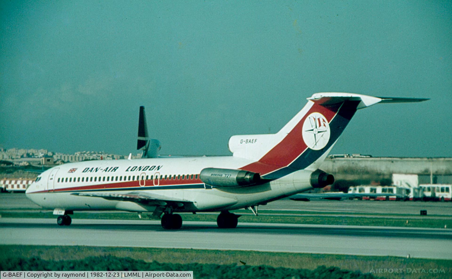 G-BAEF, 1966 Boeing 727-46 C/N 18879, B727 G-BAEF Dan-Air London