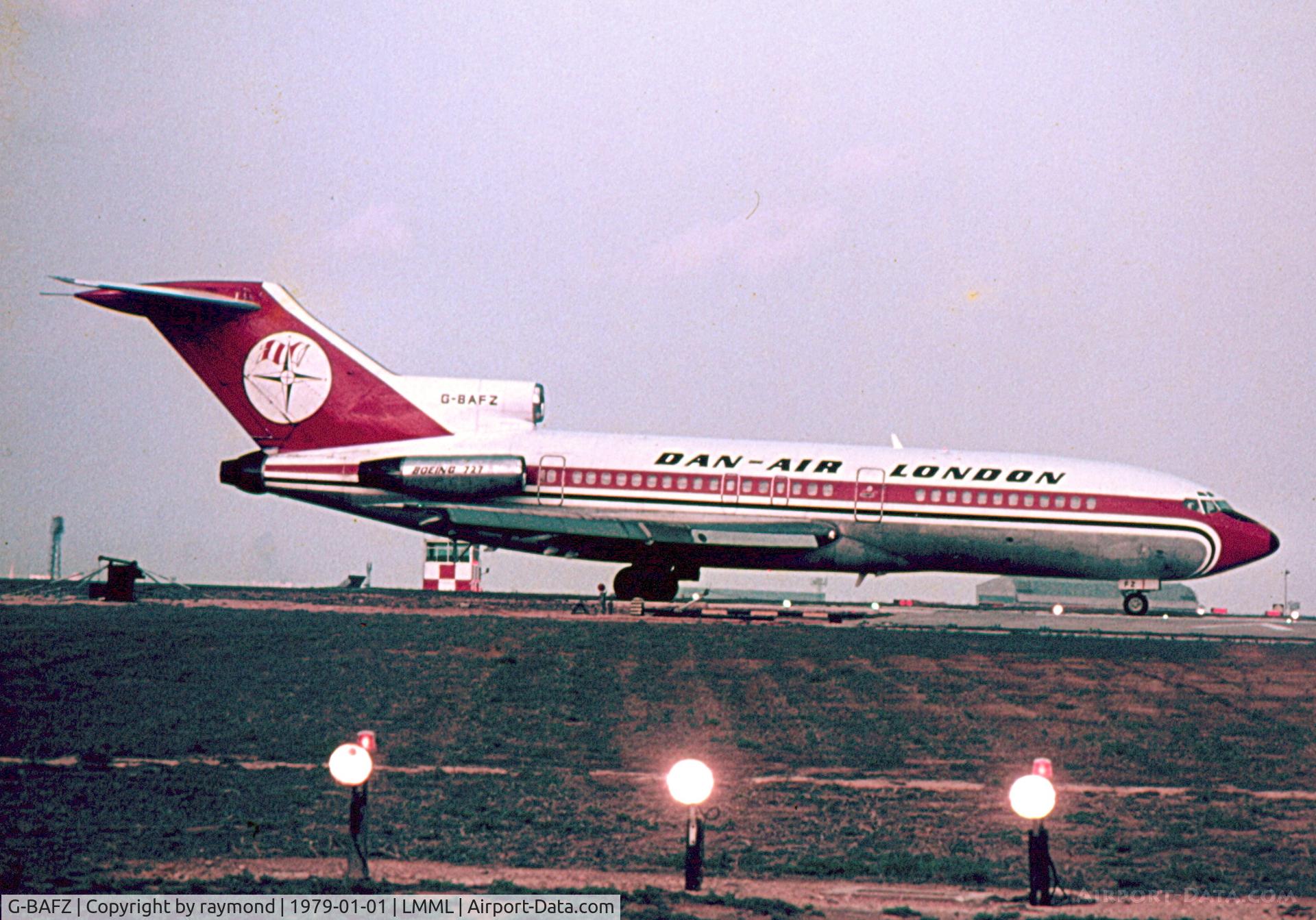 G-BAFZ, 1966 Boeing 727-46 C/N 18877, B727 G-BAFZ Dan-Air London