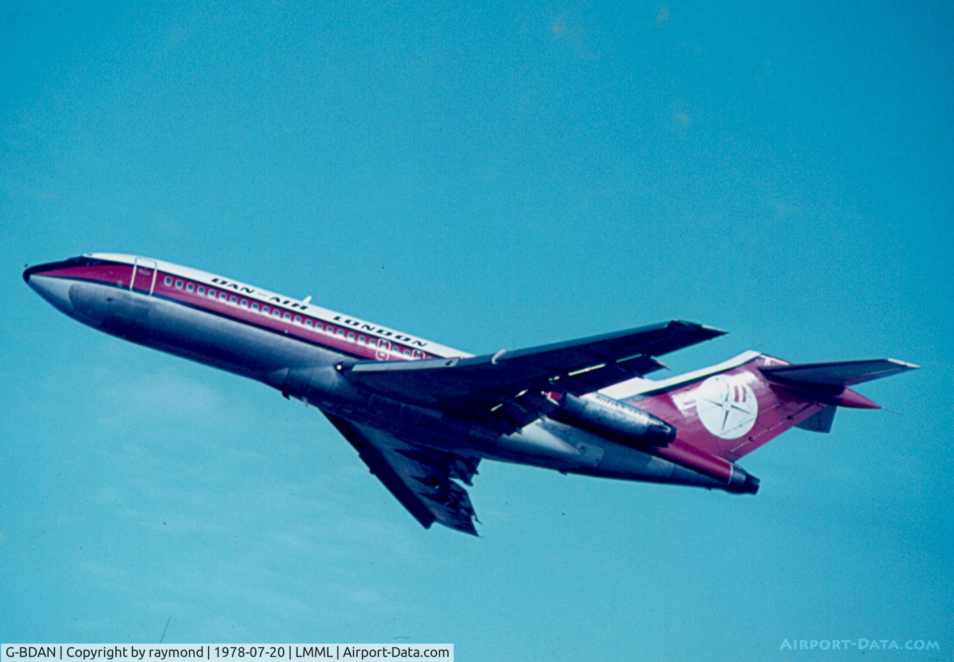 G-BDAN, 1966 Boeing 727-46 C/N 19279, B727 G-BDAN Dan-Air London