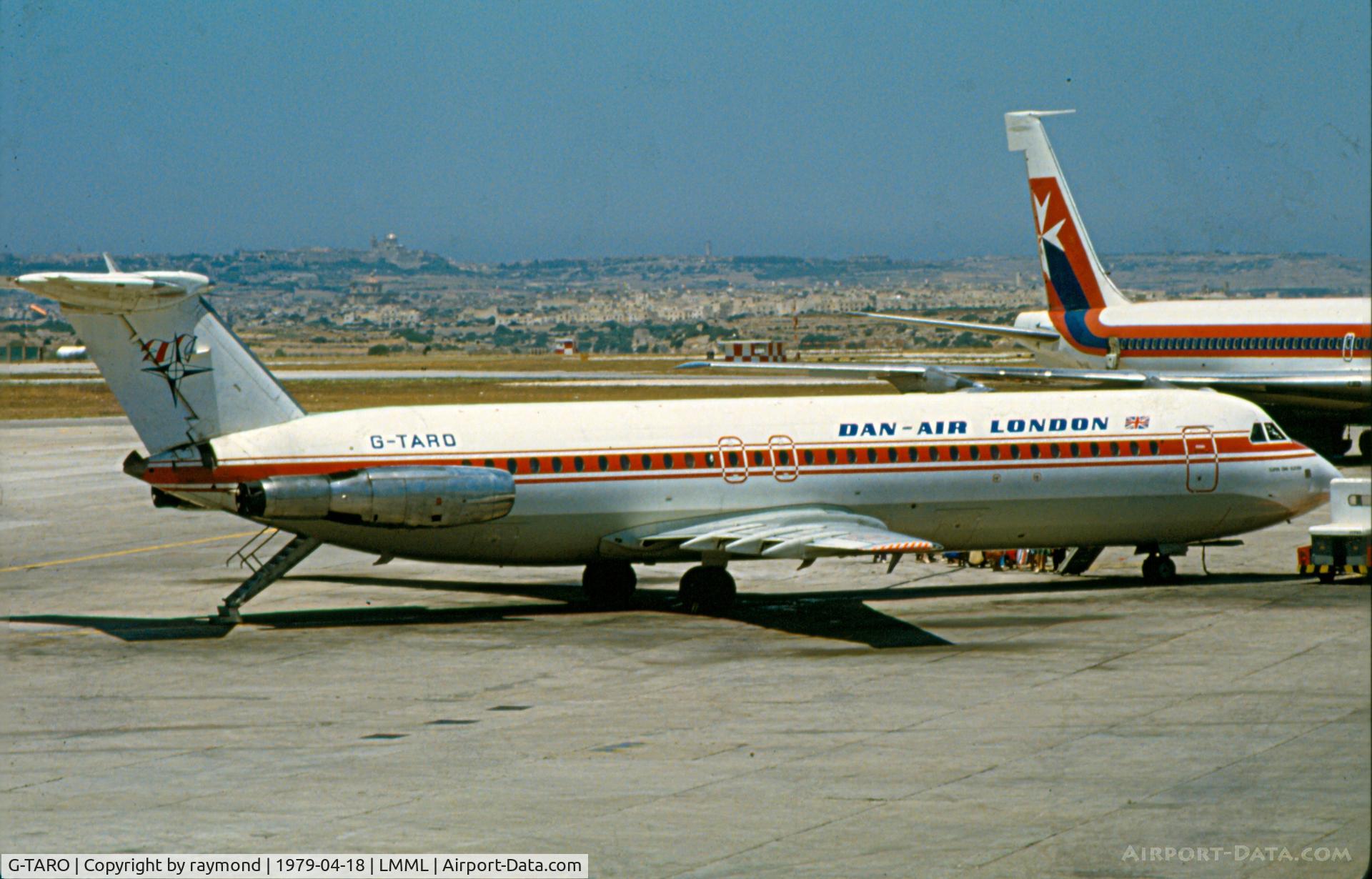 G-TARO, 1980 BAC 111-525FT One-Eleven C/N BAC.272, BAC111 G-TARO Dan-Air London