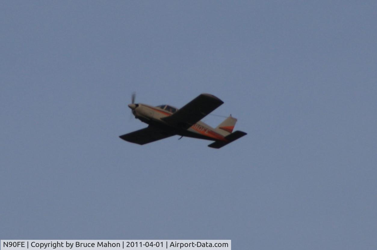 N90FE, 1969 Piper PA-28R-200 C/N 28R-35121, Latimer Co fly over