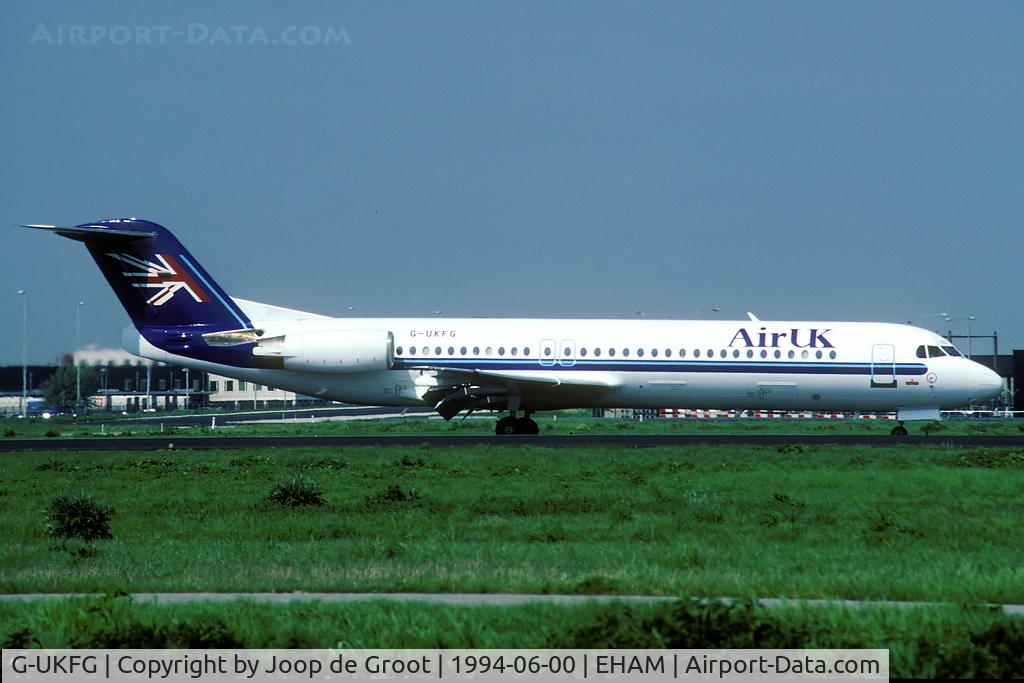 G-UKFG, 1989 Fokker 100 (F-28-0100) C/N 11275, Air UK