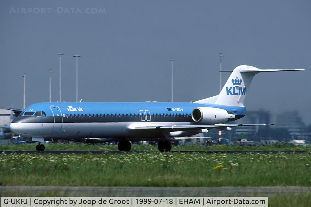 G-UKFJ, 1988 Fokker 100 (F-28-0100) C/N 11248, KLM UK