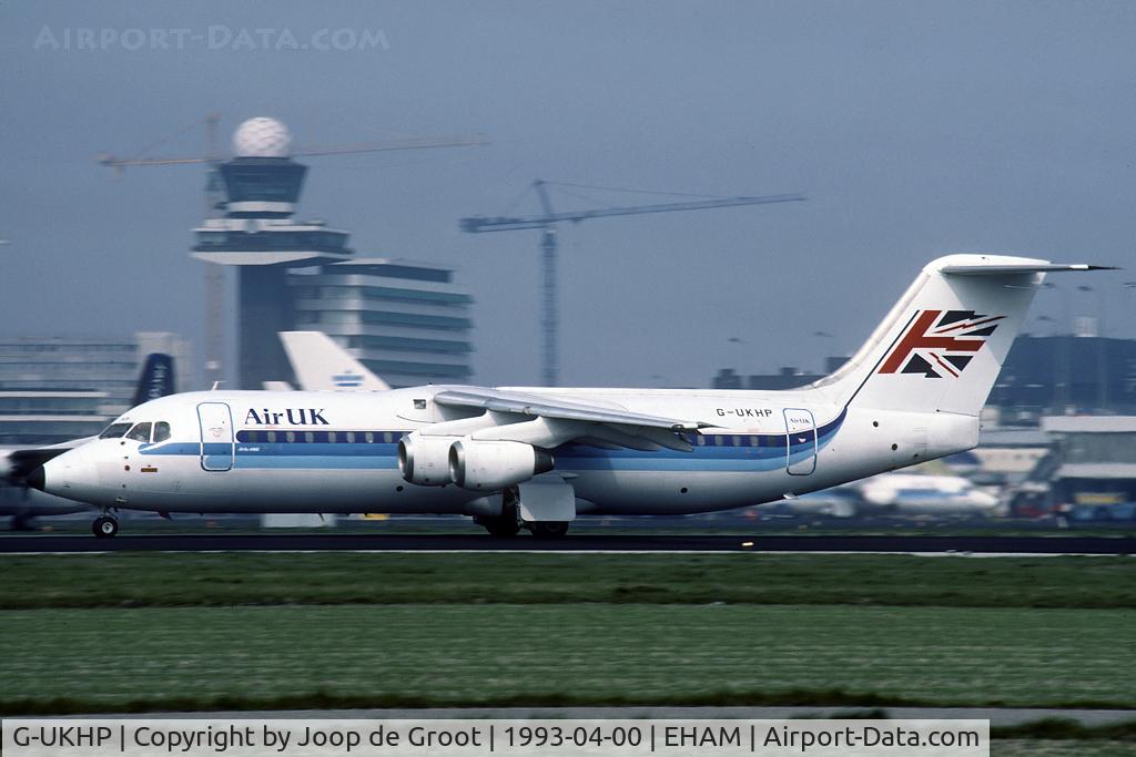 G-UKHP, 1989 British Aerospace BAe.146-300 C/N E3123, Air UK in old colours