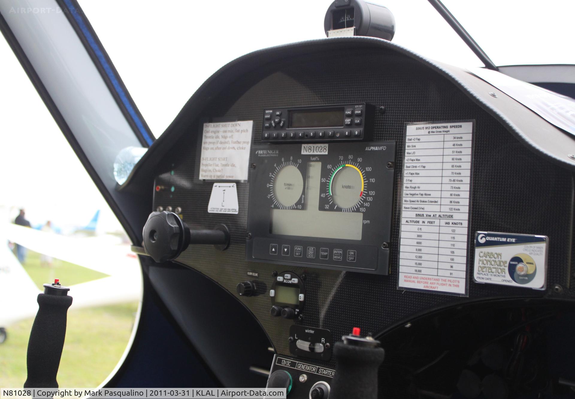 N81028, 2004 Pipistrel Sinus 912 C/N 143S9120604KIT49, Sinus 912