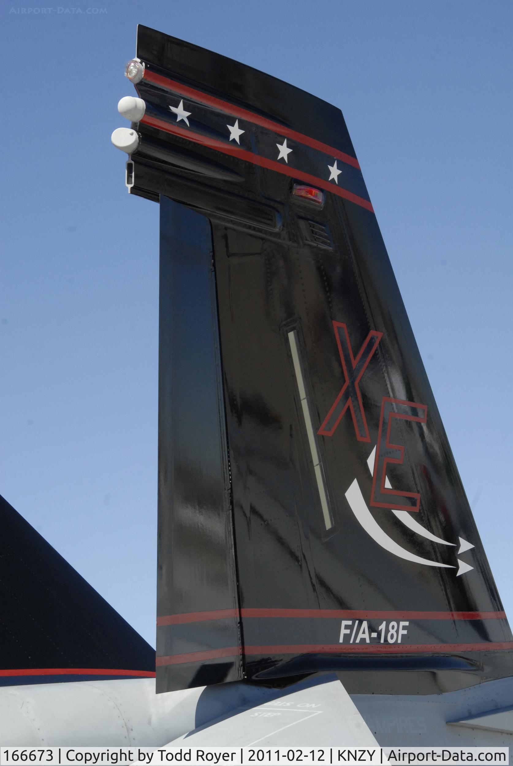 166673, Boeing F/A-18F Super Hornet C/N F151, VX-9 Super Hornet
