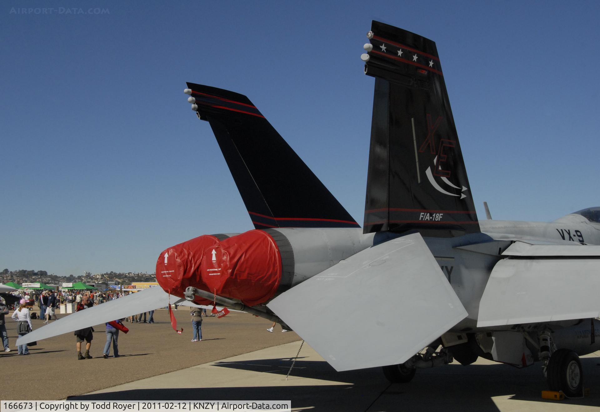 166673, Boeing F/A-18F Super Hornet C/N F151, VX-9 Super Hornet