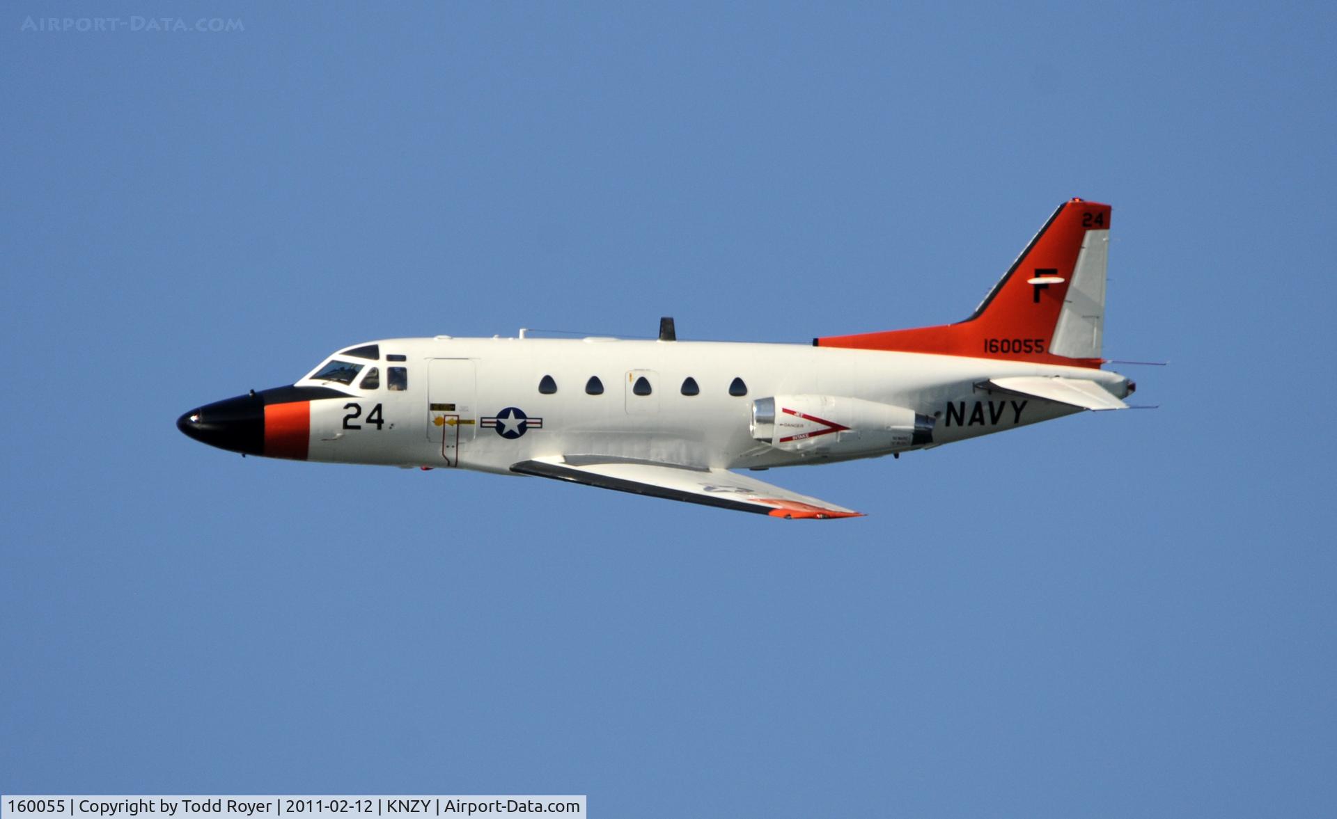 160055, North American Rockwell CT-39G Sabreliner C/N 306-106, Seen at North Island