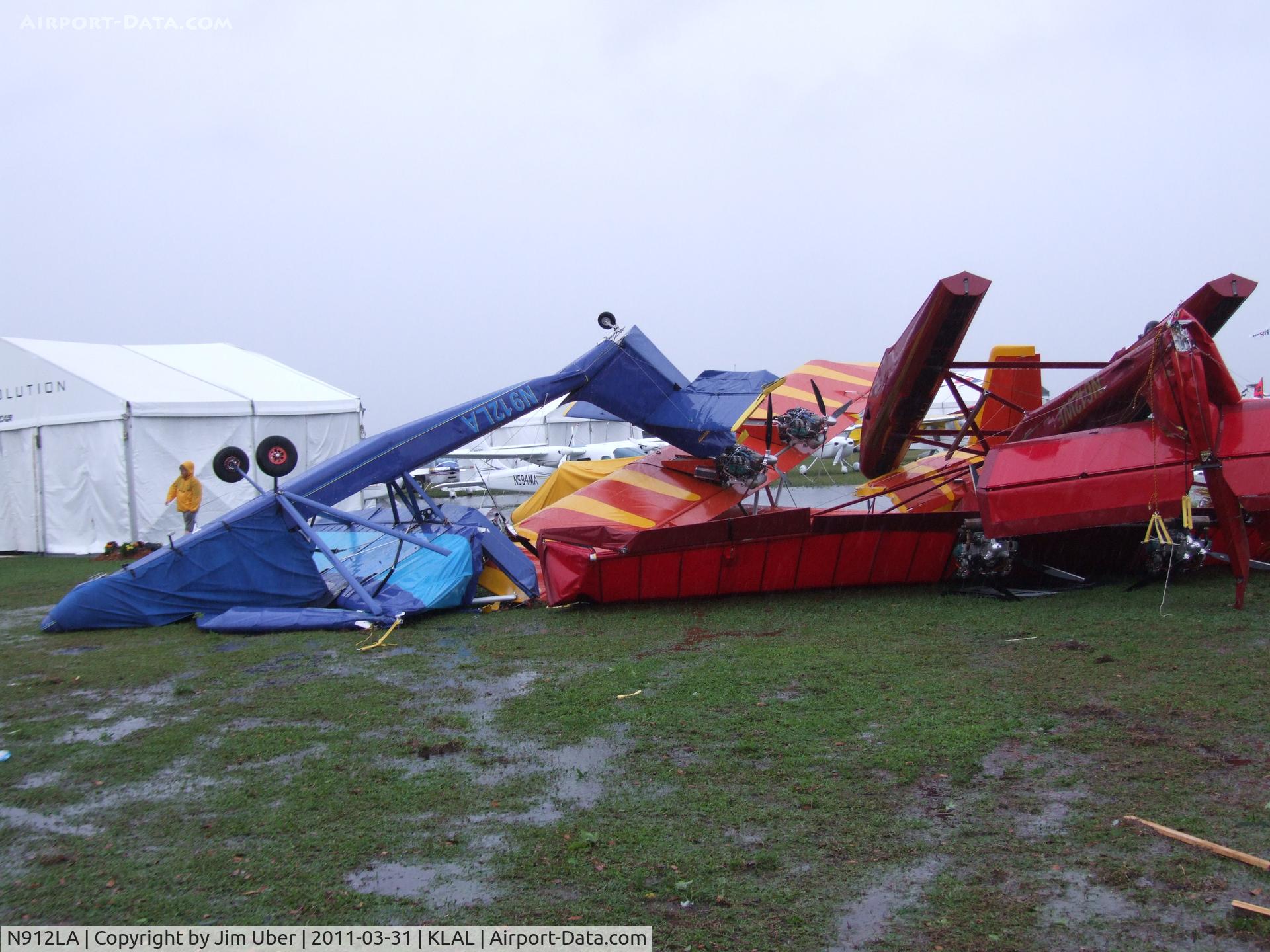 N912LA, Lockwood Aircam C/N AC138, Not too long after the tornado came rolling through.