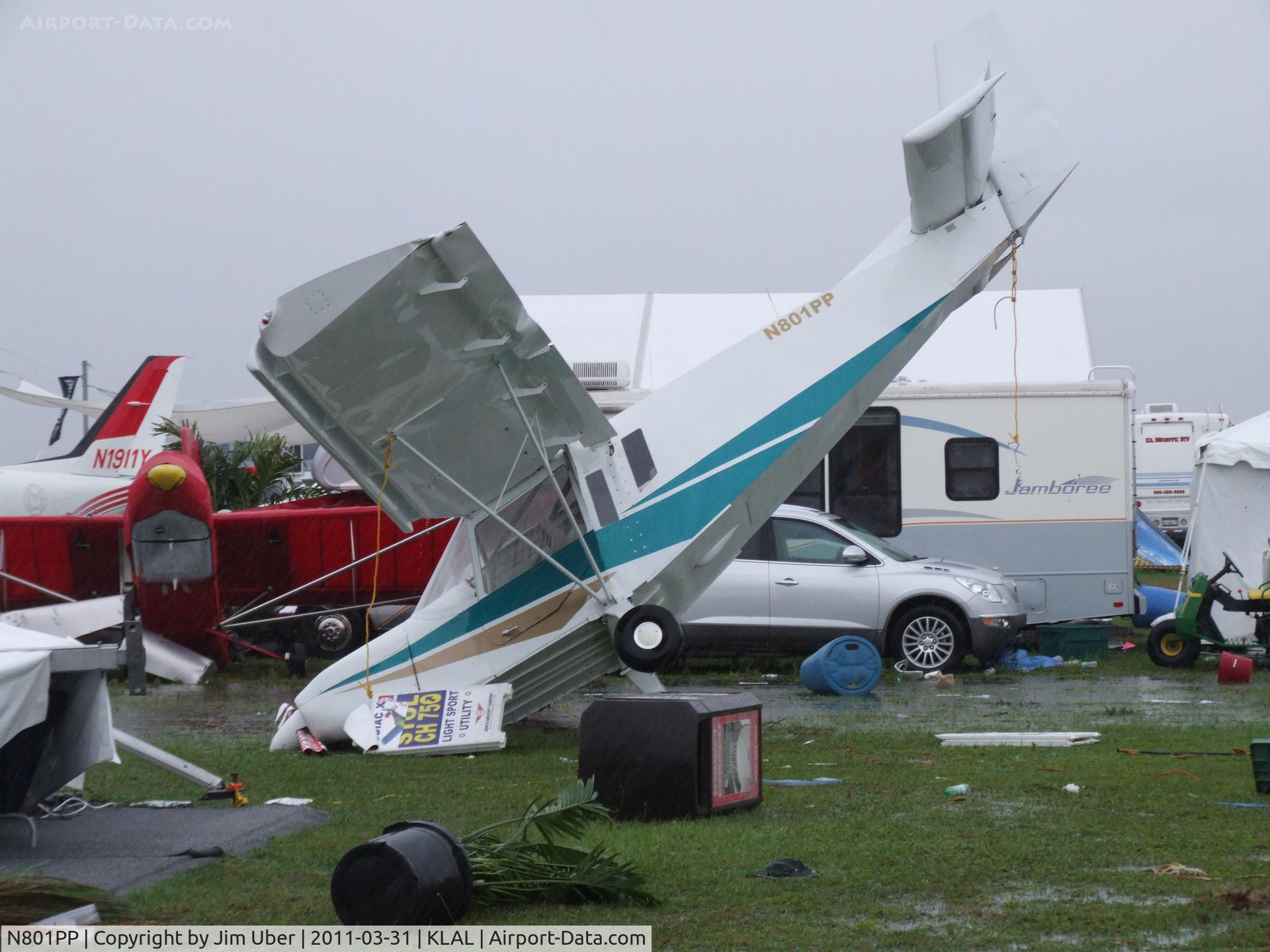 N801PP, Zenair STOL CH-801 C/N 8-7058, Shortly after the tornado came rolling through...
A real sad sight.