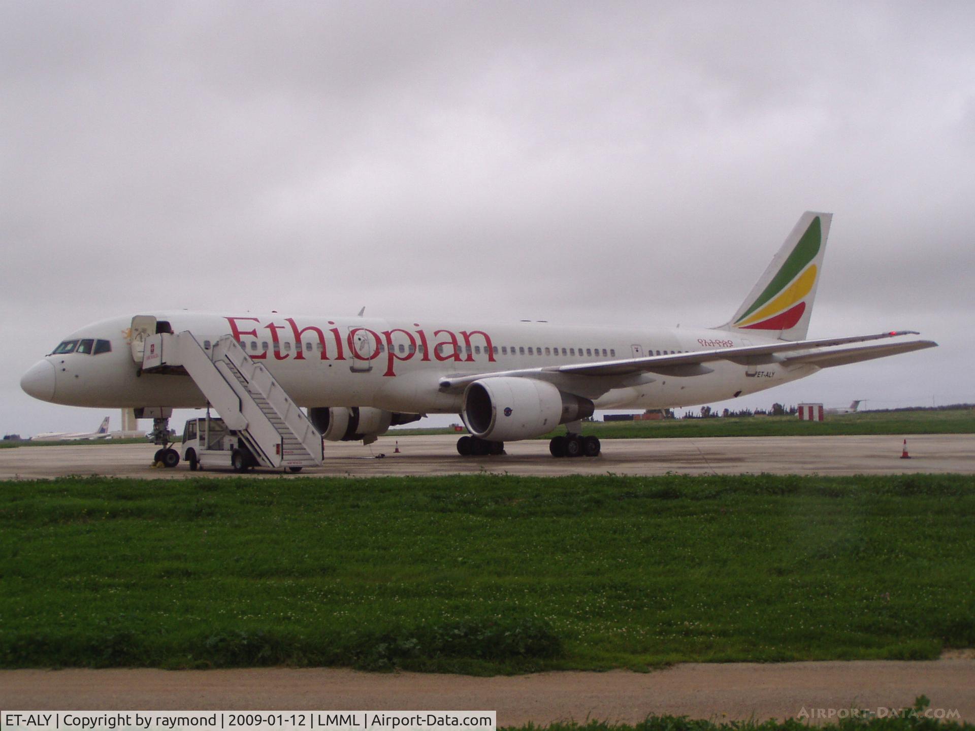 ET-ALY, 1997 Boeing 757-231 C/N 28480, B757 ET-ALY Ethiopian Airlines diverted to Malta after an engine failure.