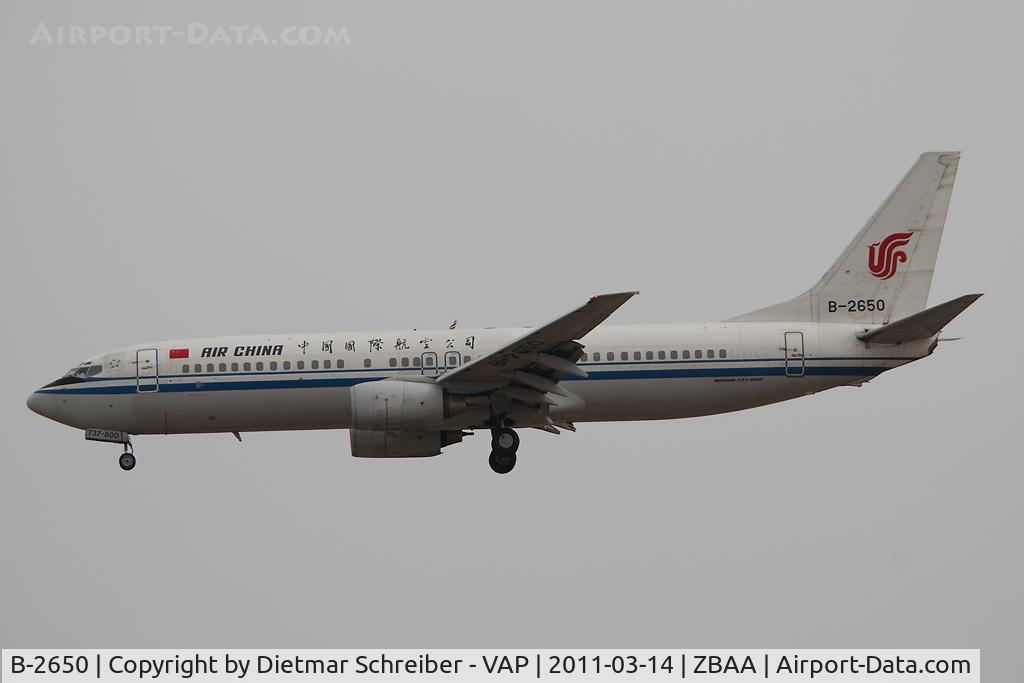 B-2650, 2000 Boeing 737-89L C/N 30160, Air China Boeing 737-800