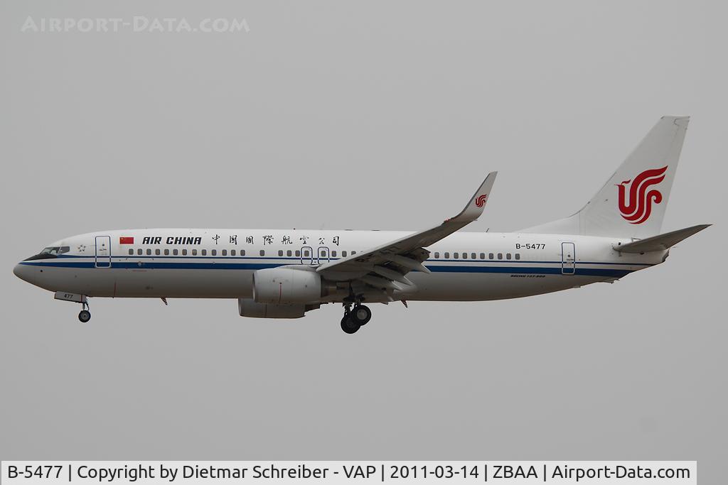 B-5477, 2010 Boeing 737-89L C/N 36755, Air China Boeing 737-800