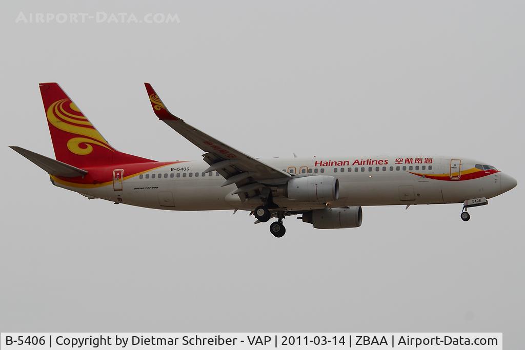B-5406, 2008 Boeing 737 C/N 35760, Hainan Airlines Boeing 737-800