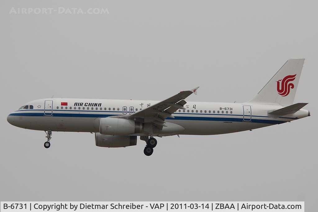 B-6731, 2010 Airbus A320-232 C/N 4473, Air China Airbus A320