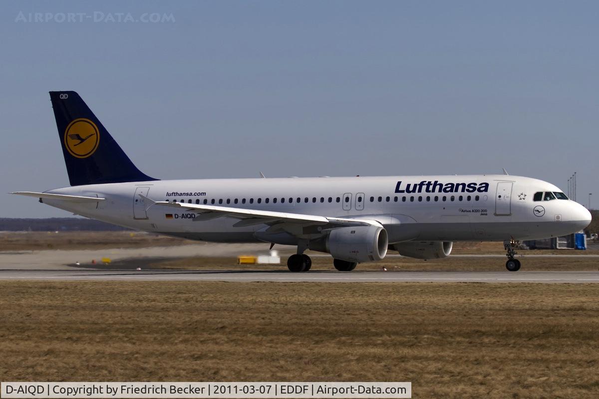 D-AIQD, 1991 Airbus A320-211 C/N 0202, departure via RW18W