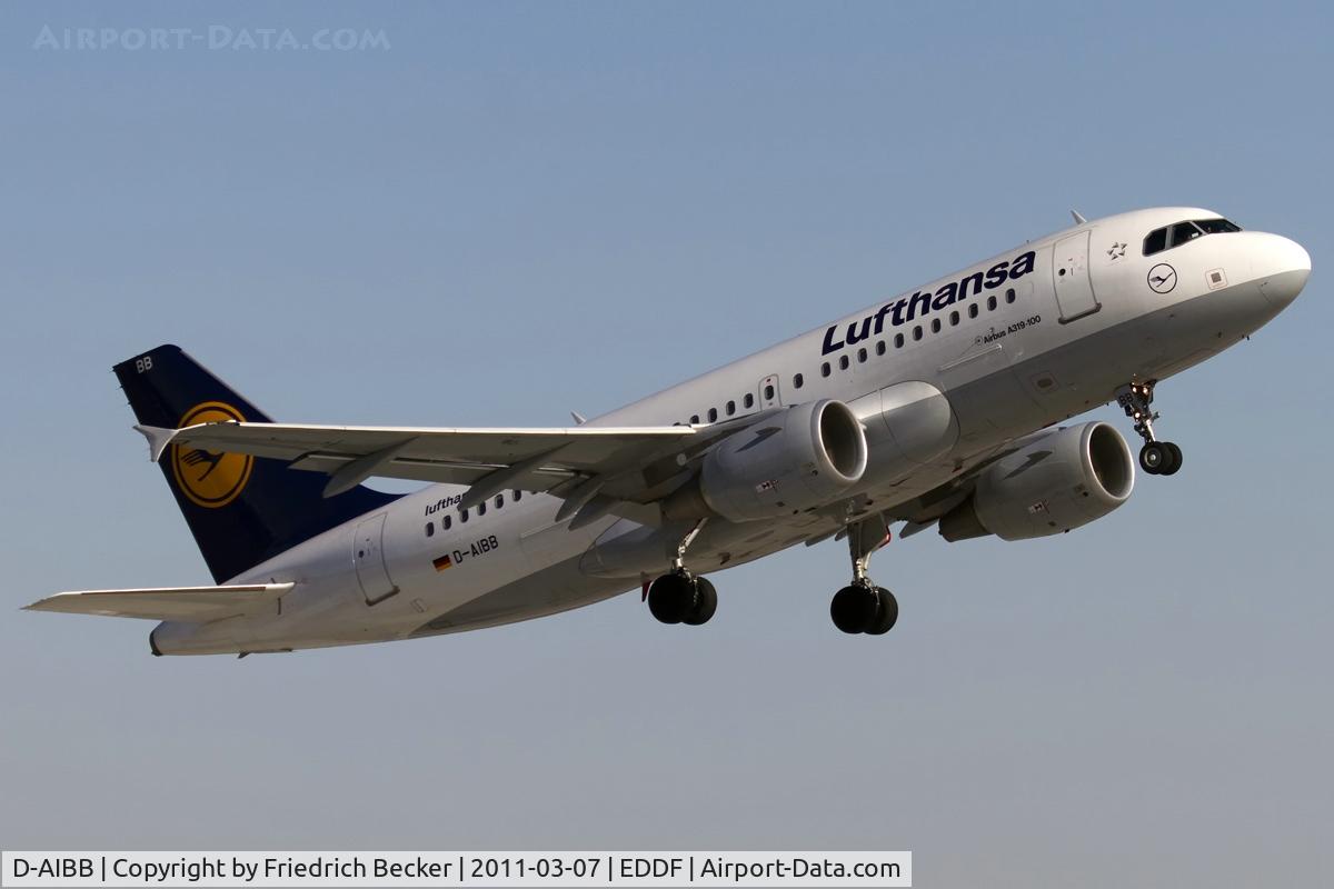 D-AIBB, 2010 Airbus A319-112 C/N 4182, departure via RW18W