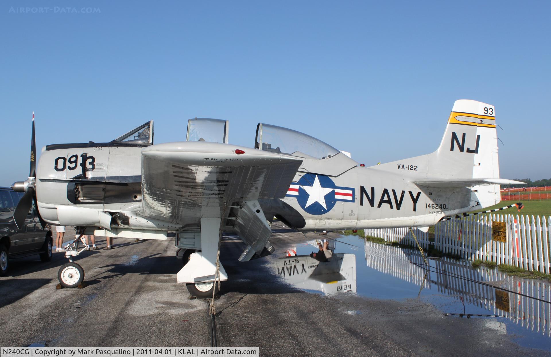 N240CG, North American T-28C Trojan C/N 252-3 (146240), North American T-28C