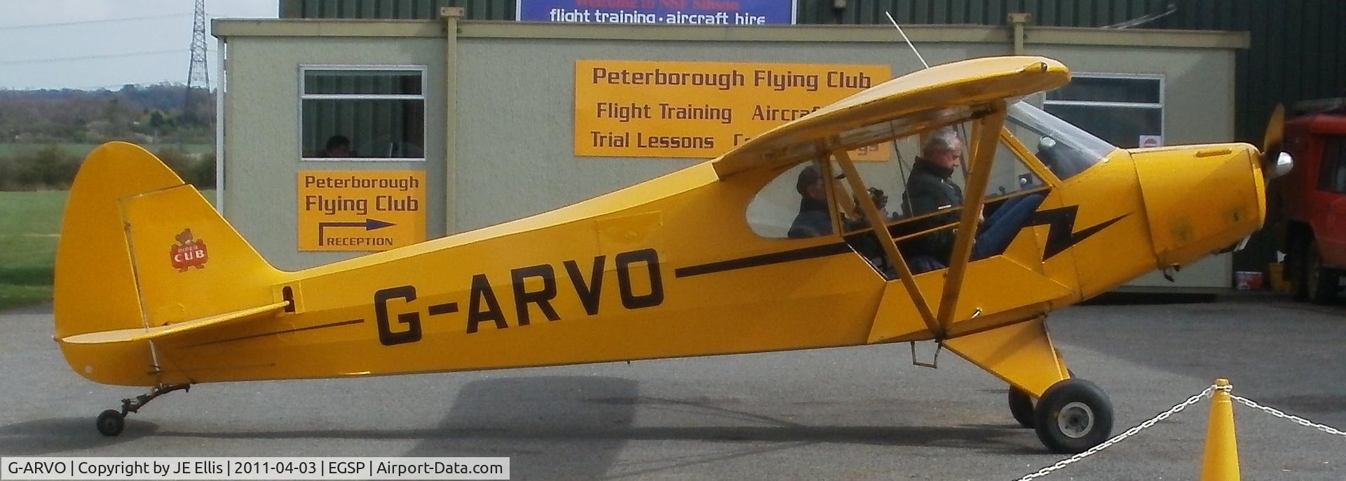 G-ARVO, 1960 Piper PA-18-95 Super Cub C/N 18-7252, awaiting refueling