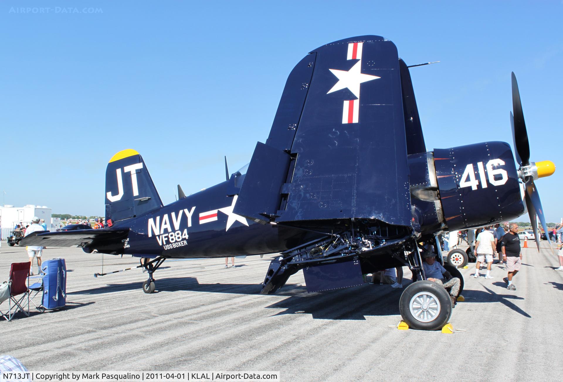 N713JT, 1945 Vought F4U-4B Corsair C/N 97143, Chance Vought F4U-4