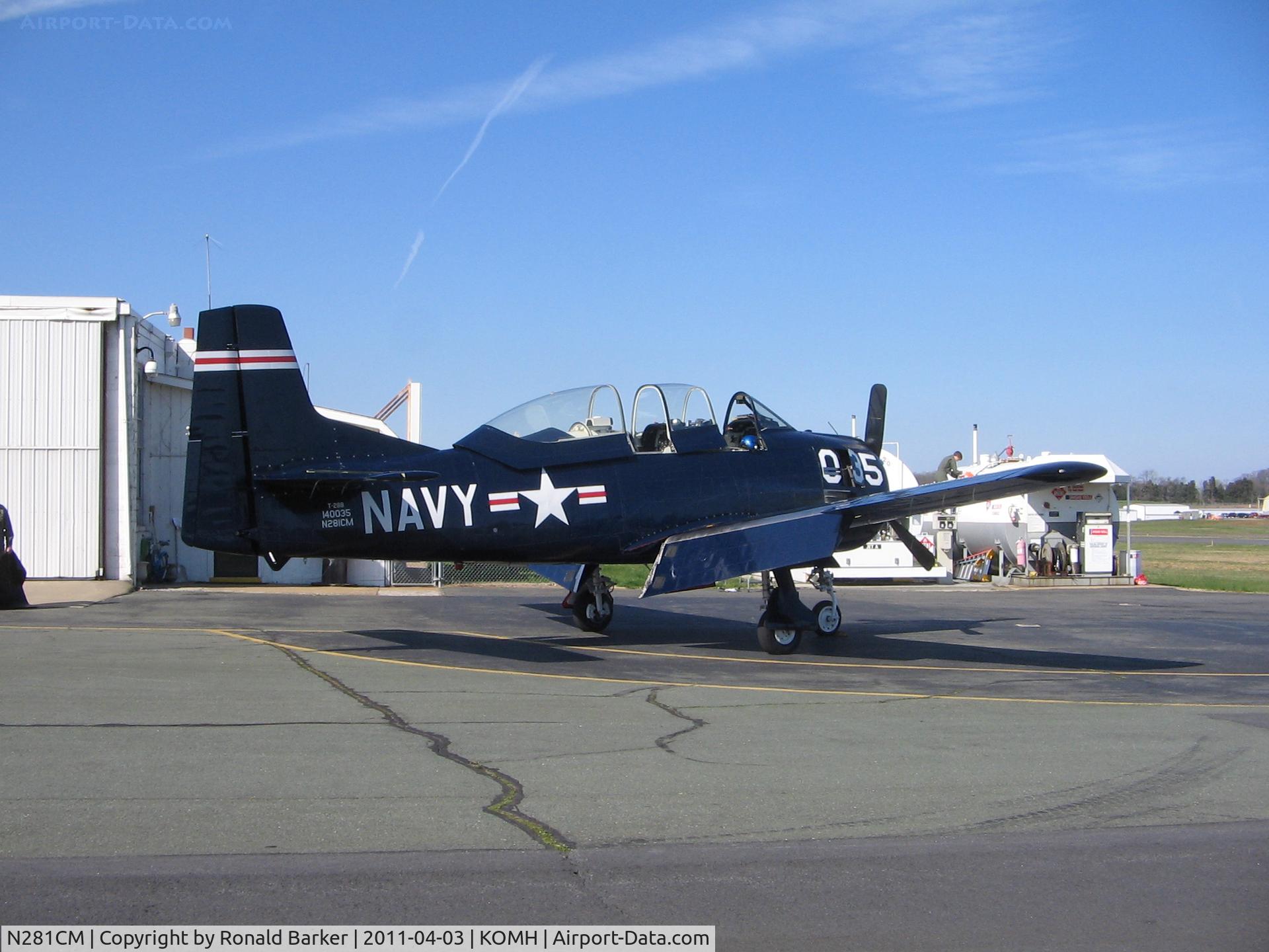 N281CM, 1955 North American T-28B Trojan C/N 219-34, Orange County Airport, VA