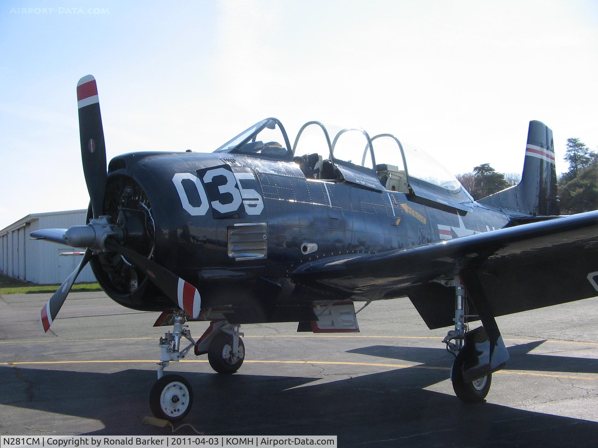 N281CM, 1955 North American T-28B Trojan C/N 219-34, Orange County Airport, VA