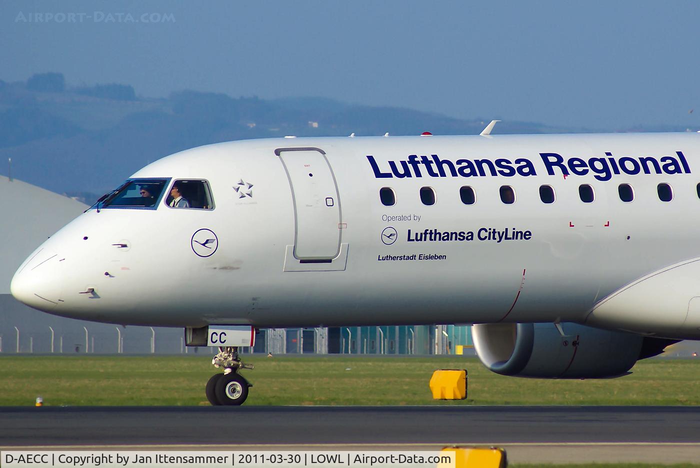 D-AECC, 2009 Embraer 190LR (ERJ-190-100LR) C/N 19000333, D-AECC @ LOWL