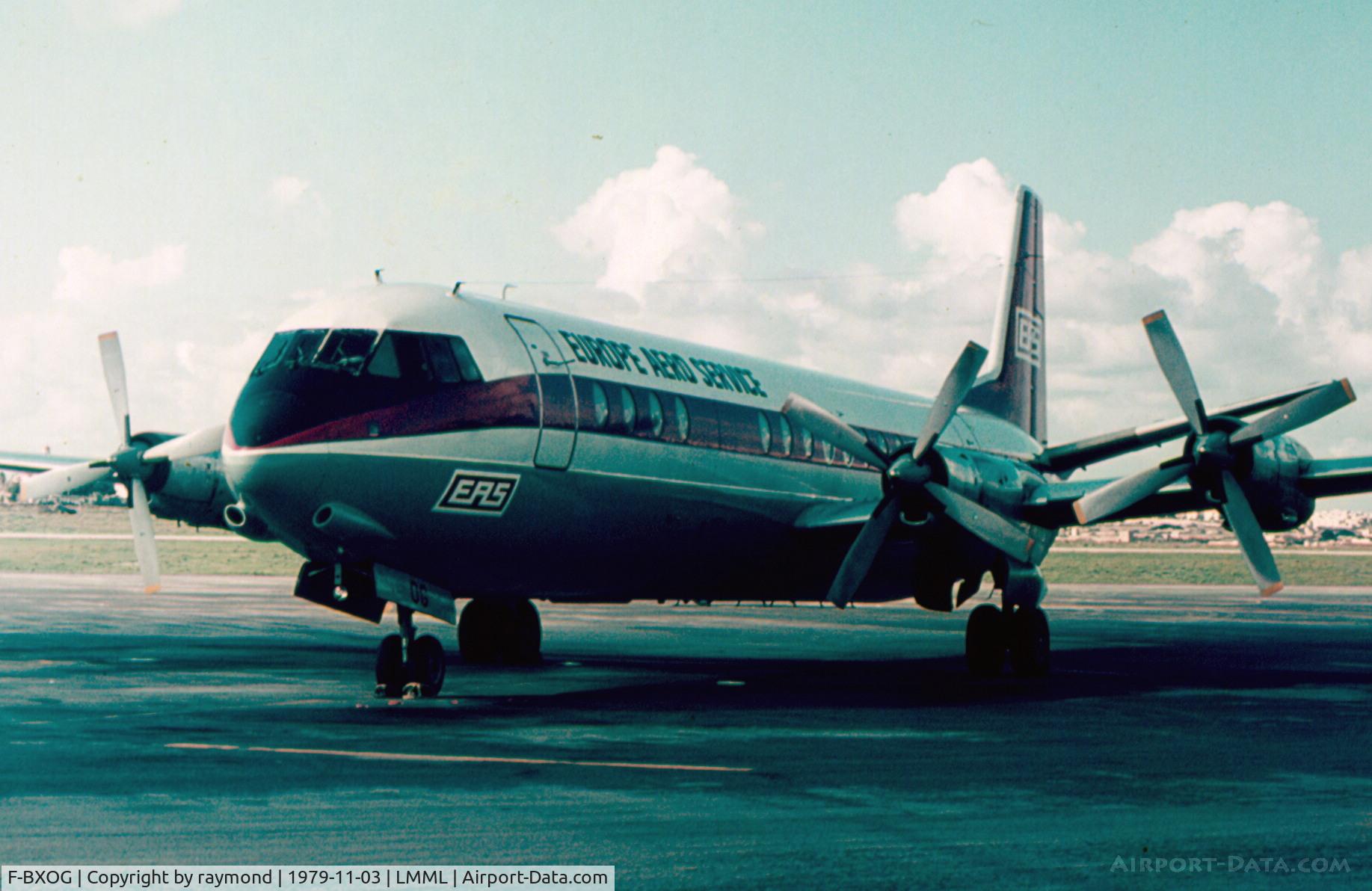 F-BXOG, 1961 Vickers Vanguard 952 C/N 739, V.Vanguard F-BXOG Europe Aero AService