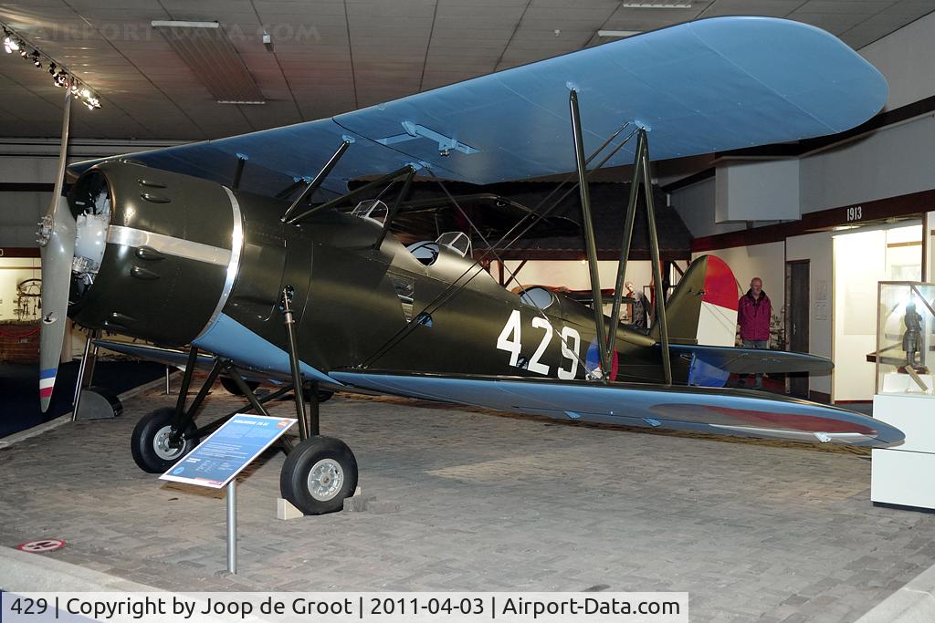 429, 1935 Koolhoven F.K.51 C/N Not found 429, A typical pre-war Dutch design. Frits Koolhoven was the other great Dutch aircraft builder.