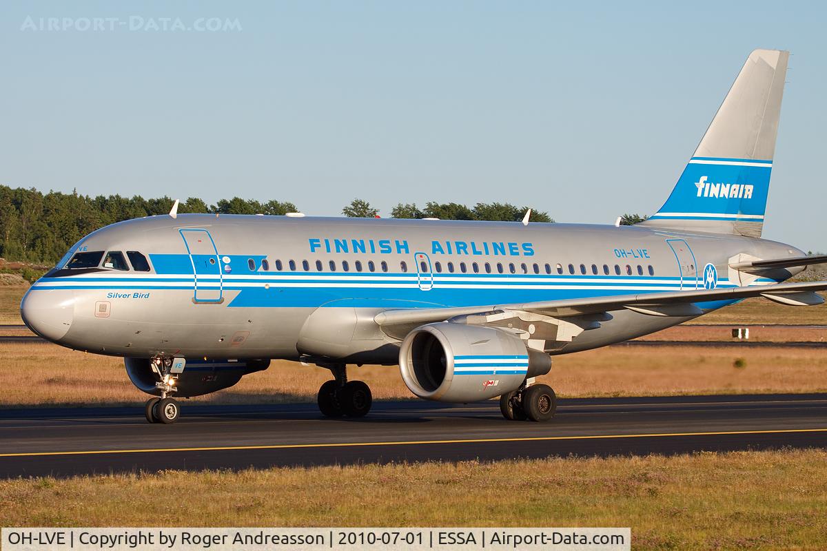 OH-LVE, 2002 Airbus A319-112 C/N 1791, Silver Bird