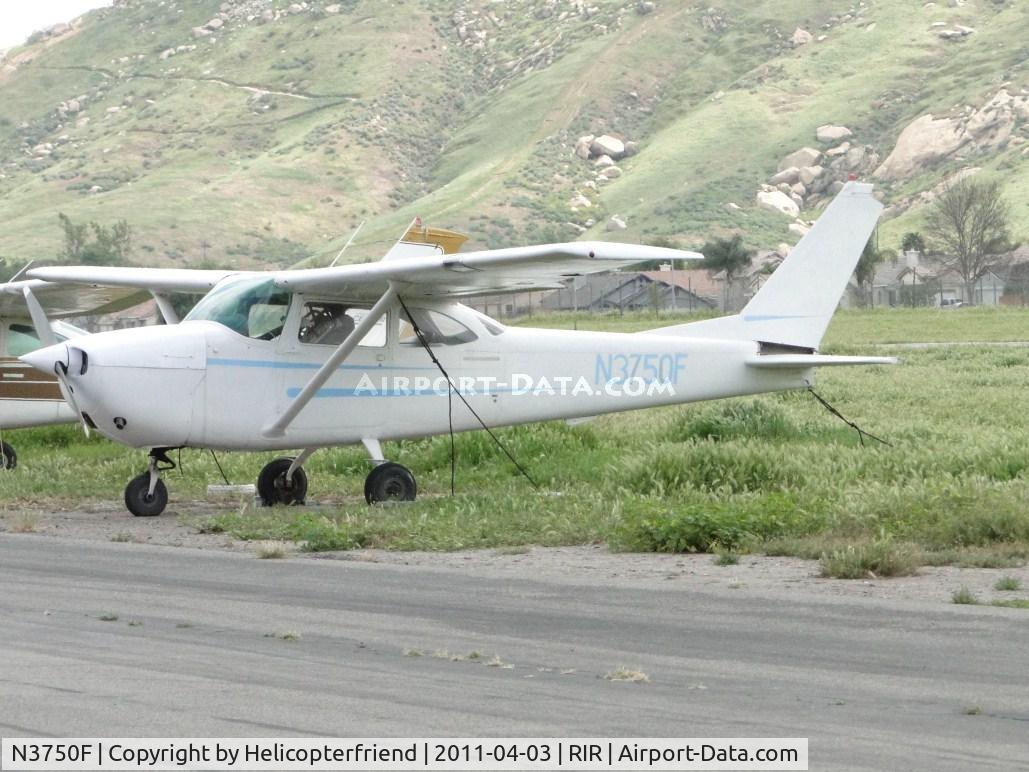 N3750F, 1966 Cessna 172H C/N 17255245, Parked in the grass and tied down