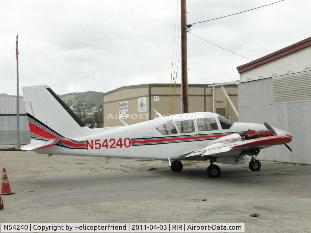 N54240, 1974 Piper PA-23-250 C/N 27-7554034, Cowlings off and appears to having work done on her